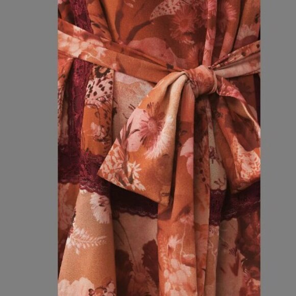 NWT BHLDN Camila Long Sleeve Chiffon Mini Dress Pink Medium - Picture 5 of 16